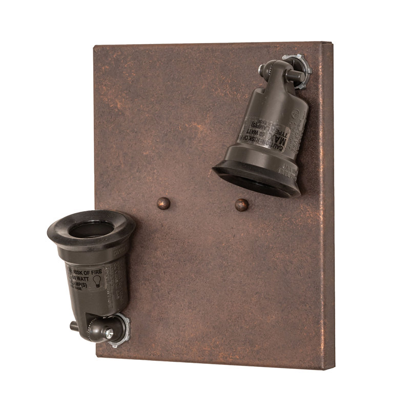 2 - Light Flush Mounted Sconce