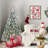 4FT Prelit Flocked Christmas Tree