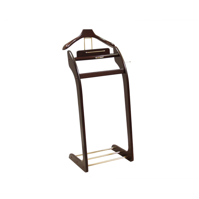 Freestanding Valet Stand, Walnut