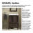 Damask 24" Single Bathroom Vanity Base Only-167809964