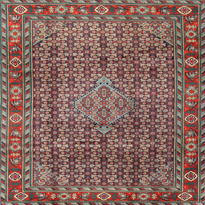 Tapis de style oriental rouge