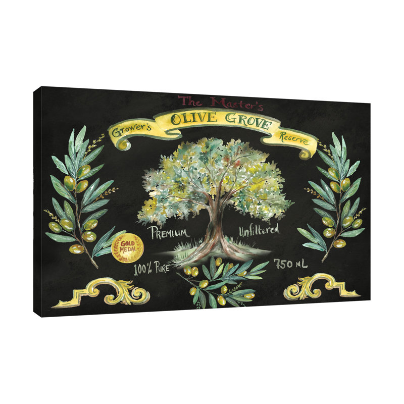 Toile tendue avec châssis Olive Olive, H 40 po x l 60 po x P 1,5 po