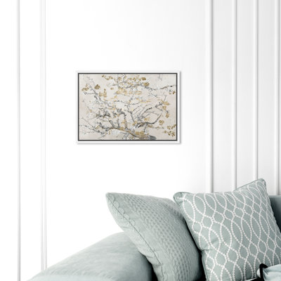 " Classic And Figurative Van Gogh In Gold Blossoms Inspiration Light, Traditional Gold " by Oliver Gal