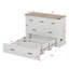 Armoire lit escamotable Murphy avec station de charge, lit plateforme pliable multifonctionnel avec 1 grand tiroir de rangement-852717474-872203623