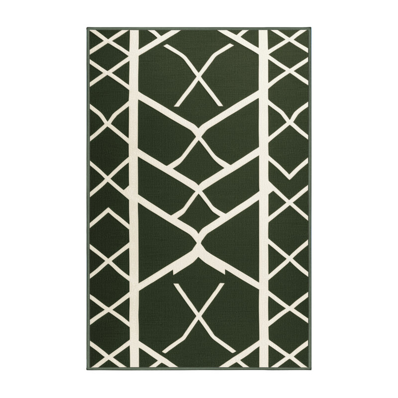 Tapis vert en treillis lavable à la machine, Tapis de couloir 2 pi x 4 pi