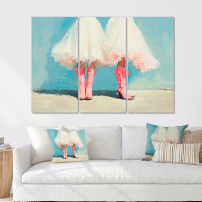 Lets Go Girls Cowgirl - Cowgirls Wall Art Set