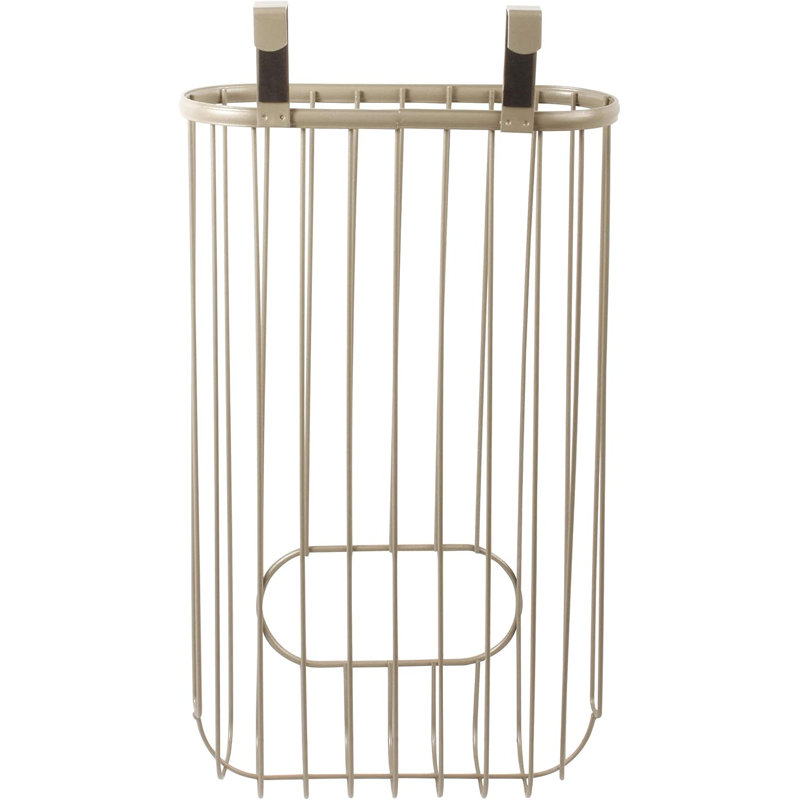 Albie Steel Cabinet Door Organizer, Satin Nickel