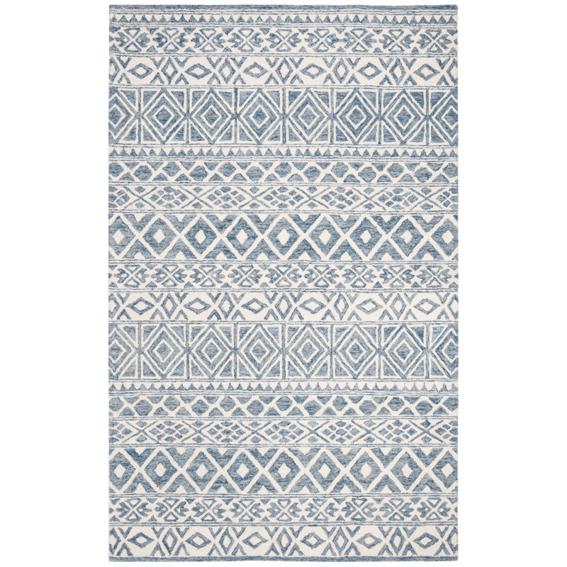 Theresa Lauren Ralph Lauren Hand Tufted Wool Pile Ikat Rug, Rectangle 2' x 3'