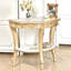 Console demi-cercle Champagne