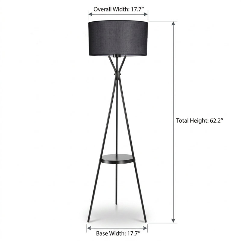Lampe sur pied tambour Lumina