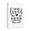 You Are Loved White Romans 8:38-39 - Wrapped Canvas Print-1070033732