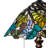 22" High Spiral Grape Table Lamp