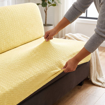 Home set Sofa Cushion Cover Printed Elastic Sofa Cover Fully Enclosed Room Cover Proof And Sand Proof Hair Cover