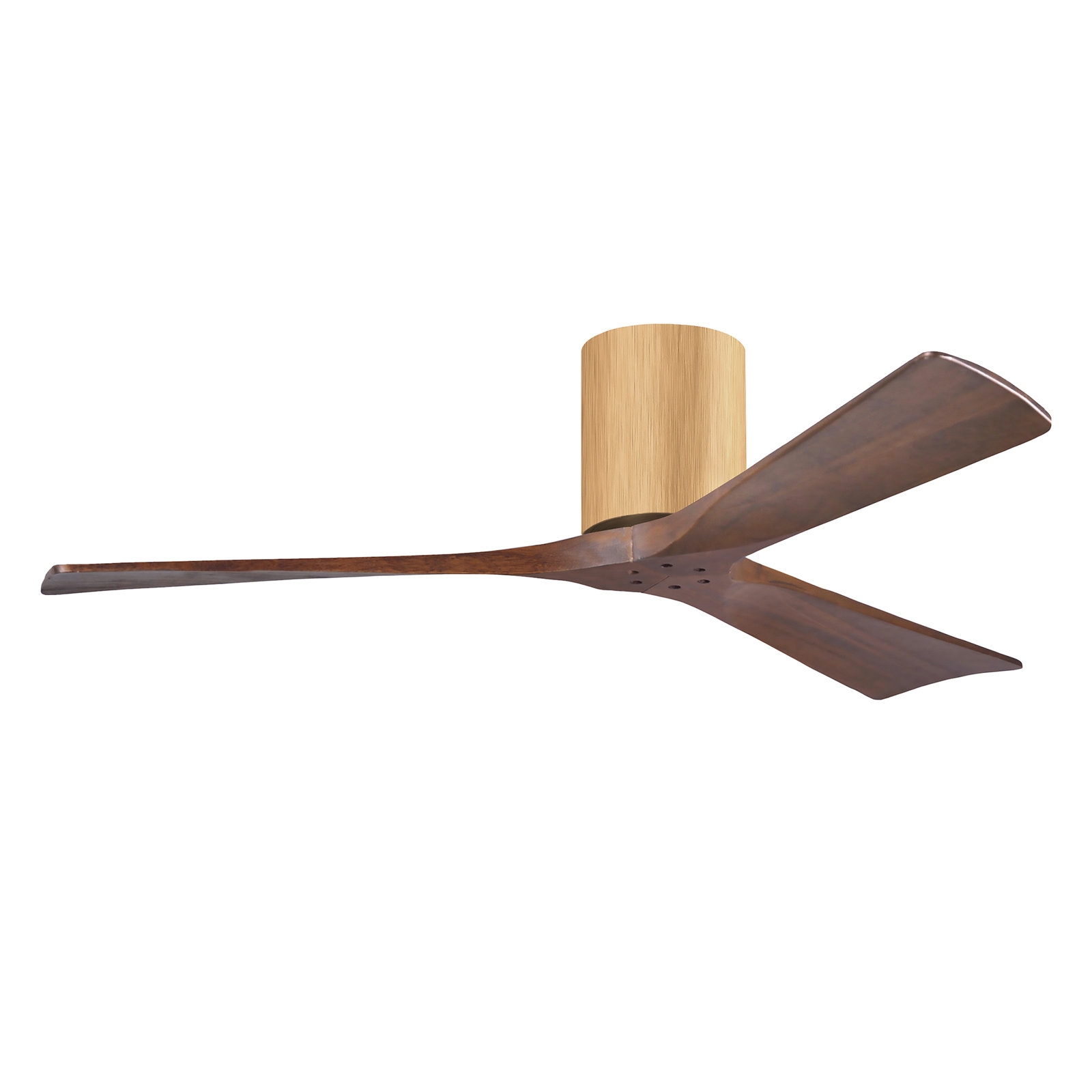 Olivier 3 Blade Ceiling Fan, Walnut Tone, Light Maple, 52"