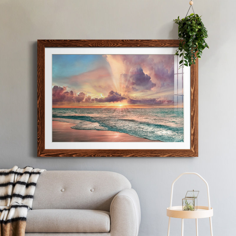 Copper Beach - peinture encadrée, H 31,5 po x l 23,5 po x P 1,5 po, Érable