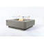 Foyer de table en béton gris clair 42 po Lucerne de 60 000 BTU - Comprend verre à feu, couvercle et couvercle en PVC-111175363
