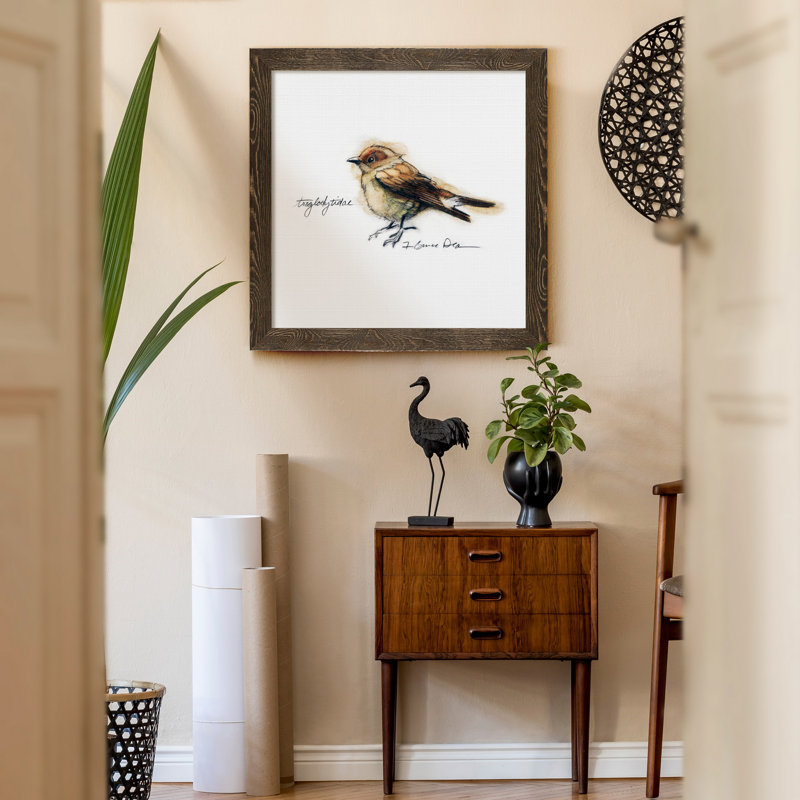 Mixed signaux I-reproduction de photo sur toile encadrée, H 31,5 po x l 31,5 po x P 1,5 po, Cadre noyer