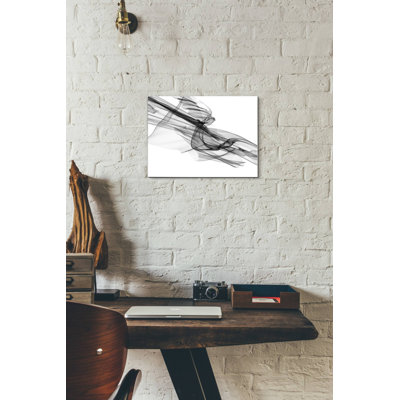 " Abstract Black and White 19-48 " by Irena Orlov Graphic Art Print