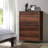 Vern Reclaimed Hardwood Tallboy Chest – Distressed Caramel Wood 6-Drawer Storage 