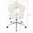 360°Swivel Height Adjustable,Swivel Chair,Teddy Fabric,Home Office Chair
