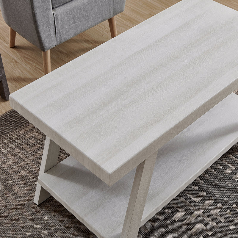 Table basse Athens, Blanc, Blanc