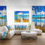 «Lake with Pier», reproduction de photo sur toile tendue-16523793
