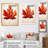 Minimalism Orange Autumn Maple Leaf 2 - Tree Maple Wall Art-1949583803-1949583748