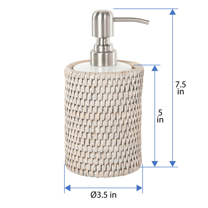 Distributeur de savon Everard, Blanc délavé