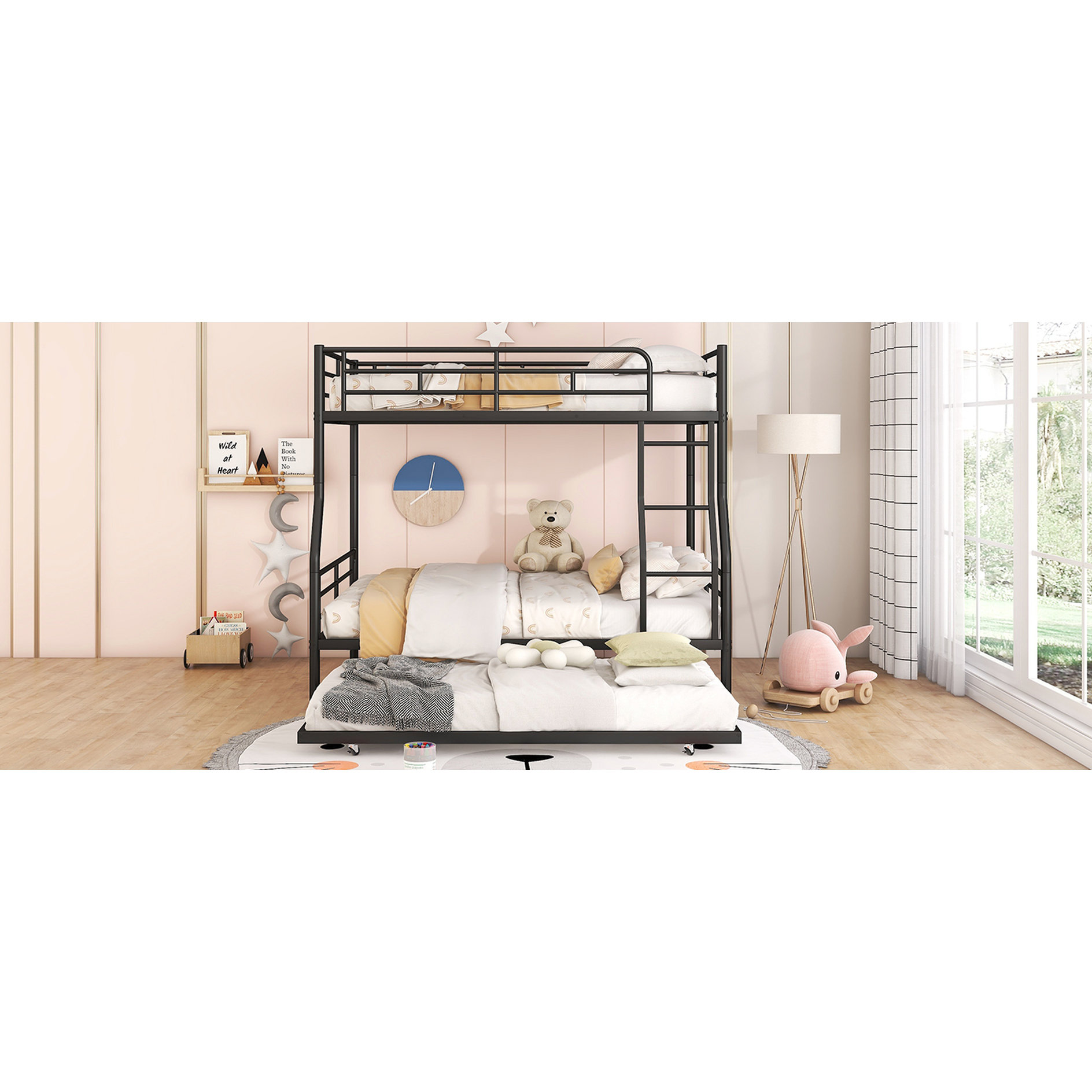 Isabelle & Max™ Full Xl Over Queen Metal Bunk Bed With Trundle ...
