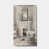 Toile avec cadre flottant or