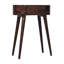 Table de chevet en bois noyer Albion