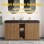 Meuble-lavabo avec lavabo Knotty Oak