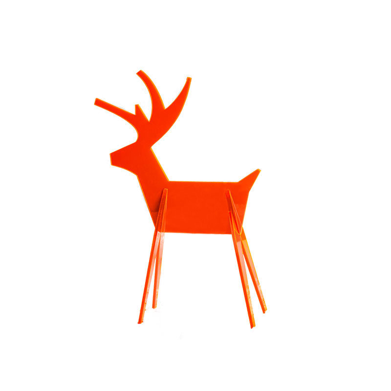Christmas Decorative Accent, Orange, 9"