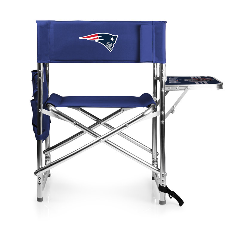 Folding Director Chair, New England Patriots, Blue