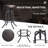 Arefa Swivel Upholstered Adjustable Height Counter Stool with Metal Frame-1312167666