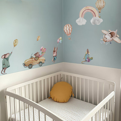 Animal Wall Decal - Balloon Party