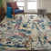 Dreya Abstract Beige/Blue Area Rug