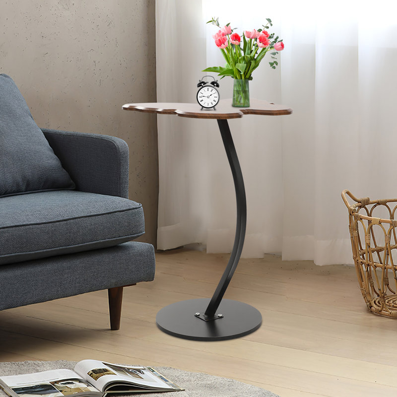Floor Standing Side Table Butterfly-Shaped Side Table, Small C-Shaped End Table Coffe Table For Living Rooms, Bedrooms, Offices