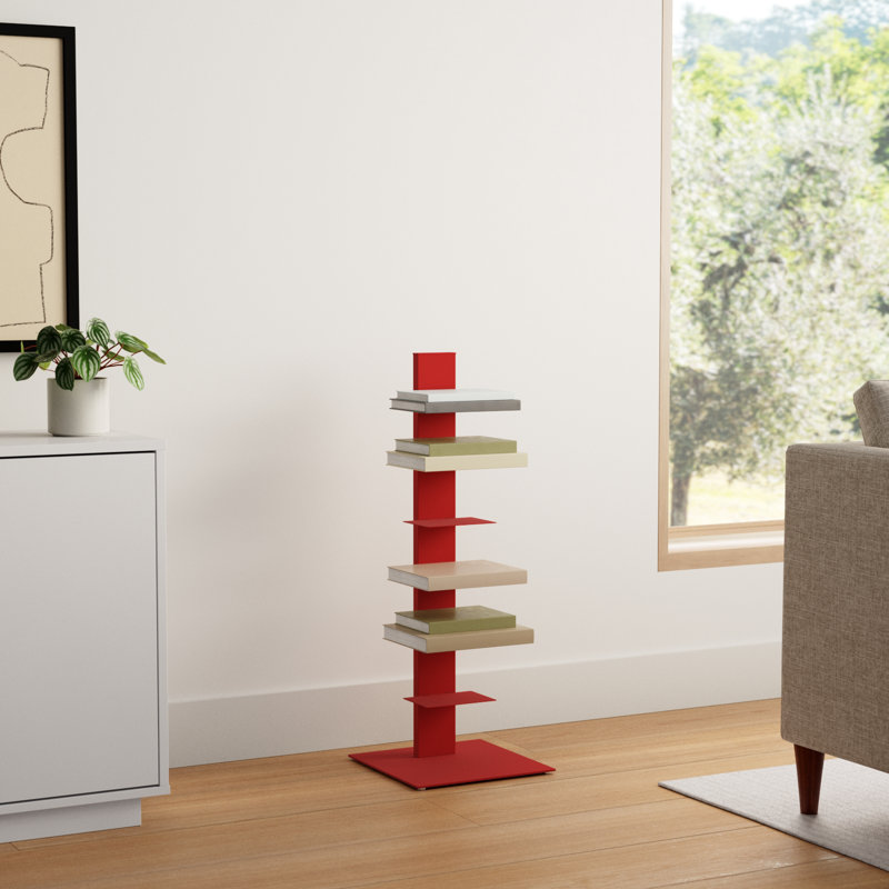Ajax Steel Ladder Bookcase - Stylish & Space-Saving
