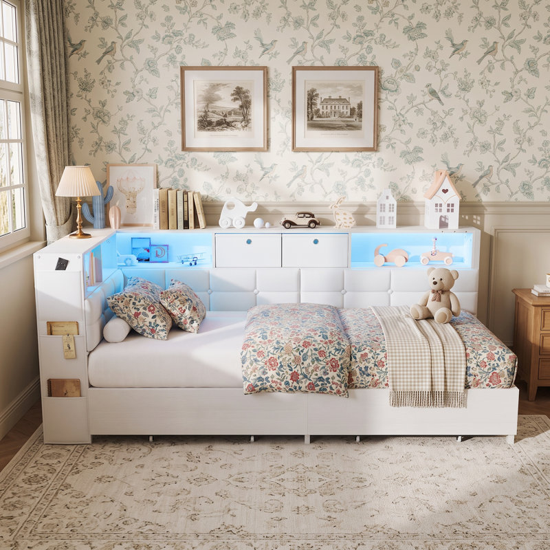 Daybed 0922 Solid Wood Daybed, 90*200cm, White