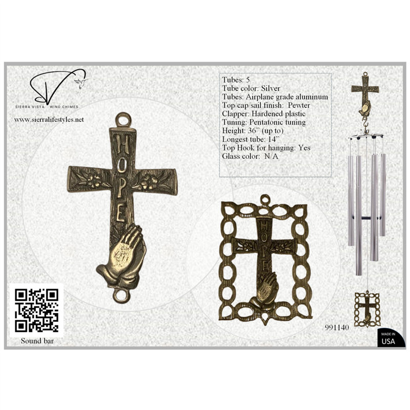36 po croix / espoir - tube