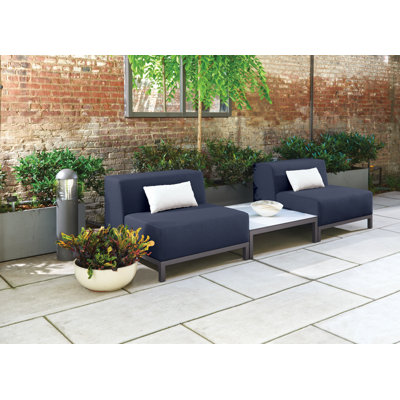 Koral 2 - Person Patio Conversation Set with Cushions