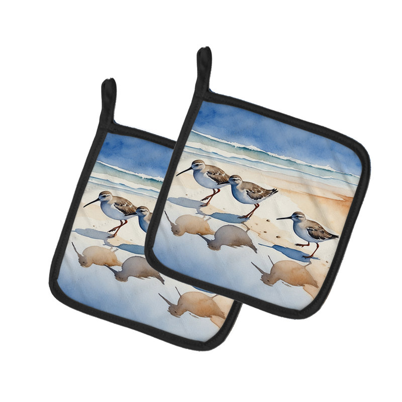 Sandpipers Pair of Pot Holders