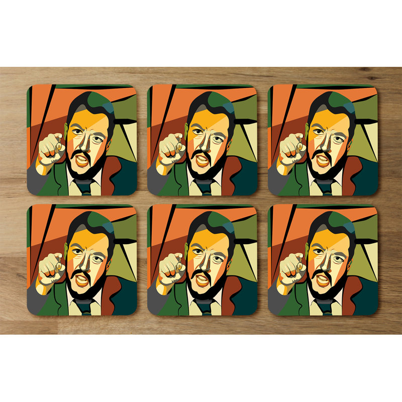 Square 6 Piece Coaster Set