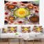 Tapisserie abstraites et cercles de couleur brun-28495260