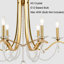 Lustre empire 6 lumières Calzadillo