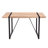 Rustic Industrial Rectangular Wood Dining Table For 4-6 Person, With 1.5" Thick Engineered Wood Color Tabletop And Black Metal Legs,Desk For Kitchen Dining Living Room, 55.1" X 31.4"X 29.9"-620947751-620947932