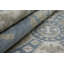 Tapis bleu sarcelle à motif géométrique 6X9