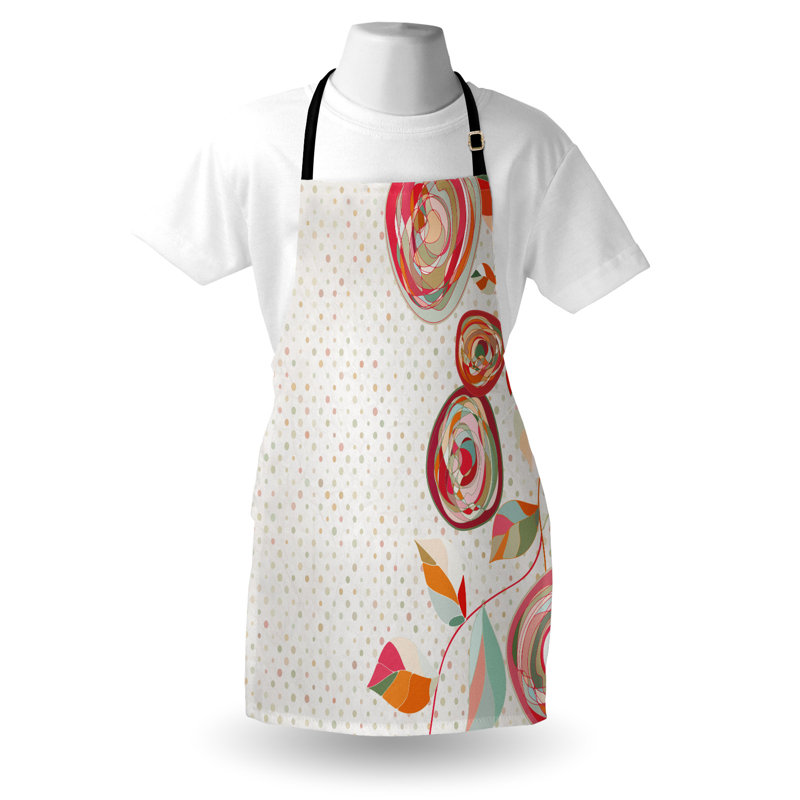 Multicolore, tablier de jardin East Urban Home, unisexe, pétales de fleurs, taille adulte
