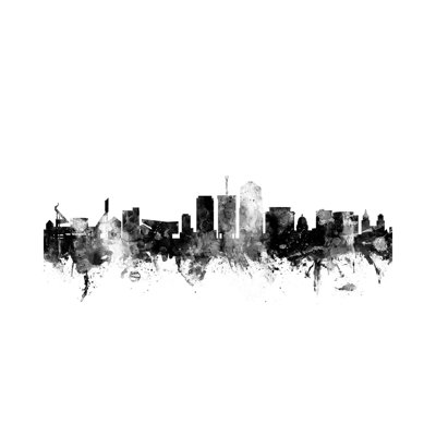 Tucson, Arizona In Black And White by Michael Tompsett - Wrapped Canvas Gallery-Wrapped Canvas Giclée